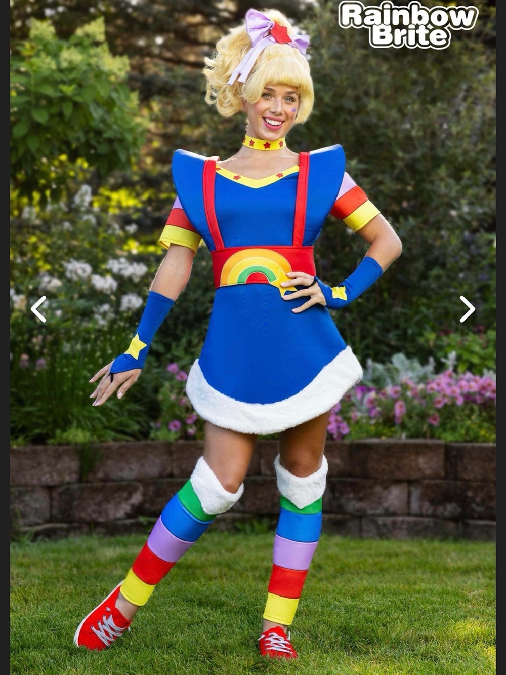 Rainbow Brite Halloween Costume Adult